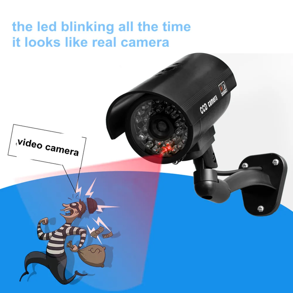 Поддельная манекен камера безопасности CCTV Открытый водонепроницаемый эмуляционный манок ИК светодиодный Флешка WiFi красный светодиодный манекен камера видеонаблюдения