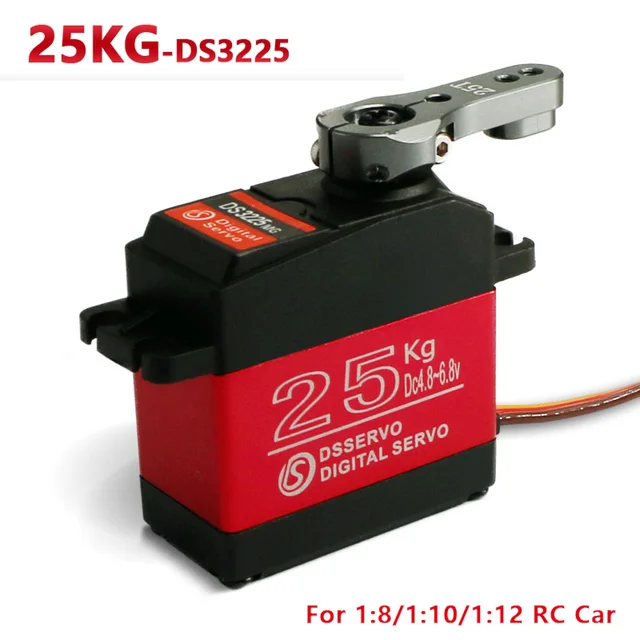 1X RC servo 25KG DS3225 core or coreless digital servo Waterproof servo full metal gear baja servo for baja cars and rc cars