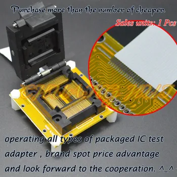 

IC TEST TQFP100 to QFP100 test socket LQFP100 QFP100 IC51-1004-814-18 socket Pitch=0.65mm