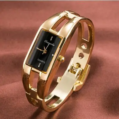 

2016 Hot sale fashion Chaoyada watch women ladies square dial stainless steel band quartz watch rose gold women bracelet watch