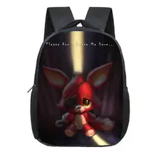 12 дюймов детские рюкзаки с принтом Фредди аниме Fnaf, школьные сумки для мальчиков и девочек, детская сумка для книг, повседневный мини-рюкзак