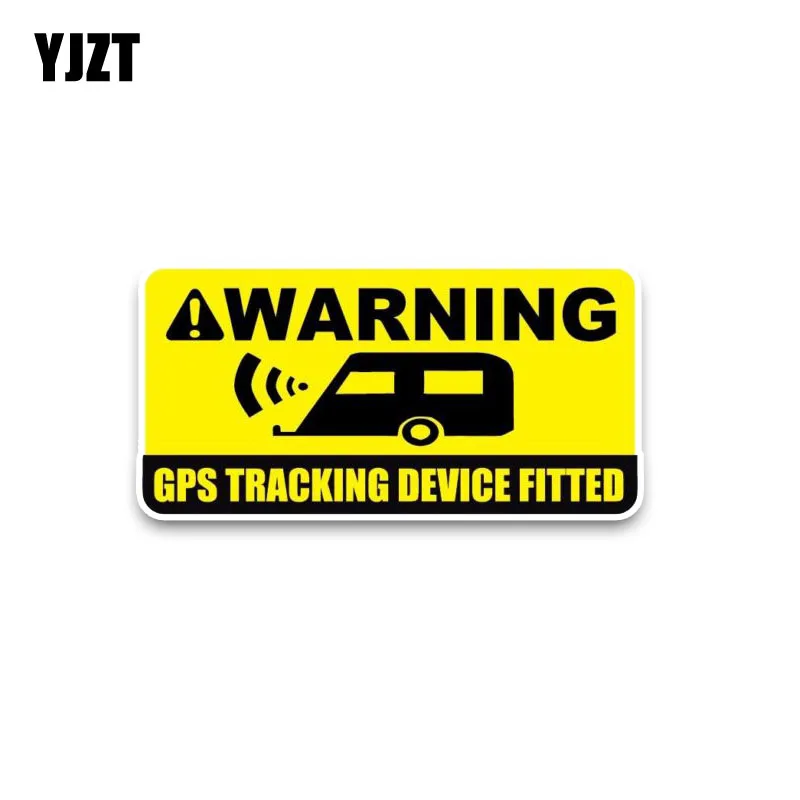 YJZT 12 5*6 9 см предупреждение GPS трекер устройства установлены наклейки Yeallow