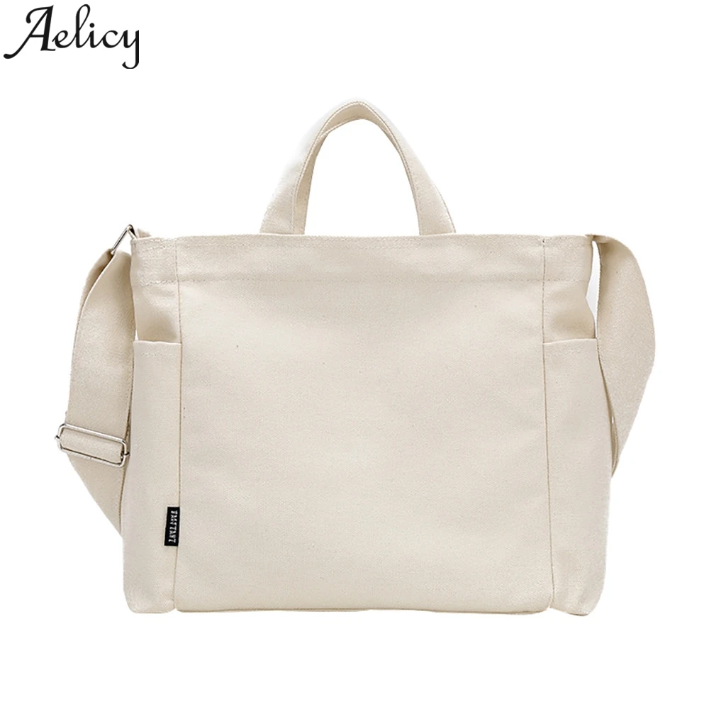 

Aelicy 2019 Fashion Women Unisex Canvas Messenger Shopping Bags Travel Student School Hand Bag Purse Tote Crossbody Shoulder Bag