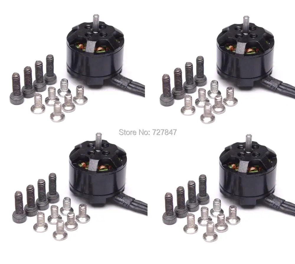 

4pcs 1104 4000KV 2-3s Brushless Motor for Mini FPV QAV130/QAV150 Diatone Quadcopter Multicopter Frame