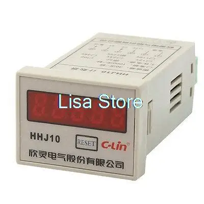 

220VAC 4-Terminal LED Display 1-99999 Digital Count Up Counter Relay JDM11-5H