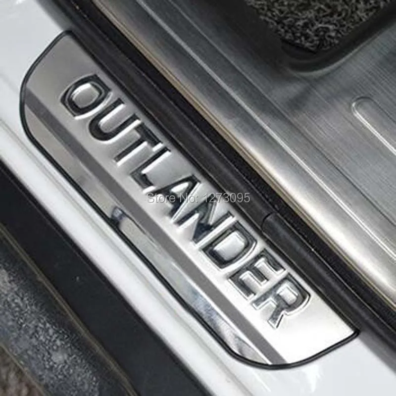 Для Mitsubishi Outlander 3 2013 2017 2018 2019 Нержавеющая Накладка на порог Защитная аксессуары