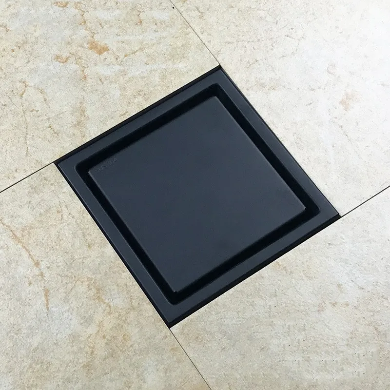 BlackOdorresistant150150mmFloorDrainCoversquareSUS304