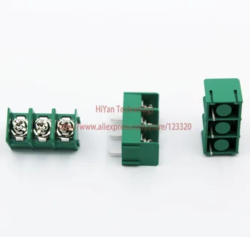 

(50pcs/lot) KF7.62 3Pin PCB Screw Terminal Block Connector KF7.62-3P pitch:7.62MM/0.3inch Green MG7.62 3Pins