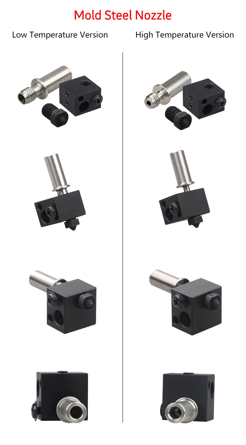 3DSWAY части 3d принтера BP6 Hotend модуль j-головка экструдер V6 низкая температура высокая температура горло нагревательный блок сопла наборы 0,4/1,75