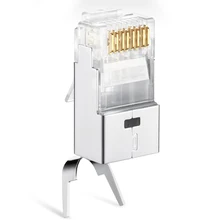 Разъем сетевого кабеля 10/50/100 шт RJ45 разъем Cat6a Cat7 RJ45 штекер Экранированный FTP 8P8C Сети Обжимные Инструменты для наращивания волос