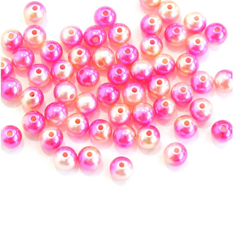 CCINEE 3mm-12mmHole ABS Круглый жемчуг красочные украшения из бусин DIY серьги аксессуары - Цвет: 1000PCS