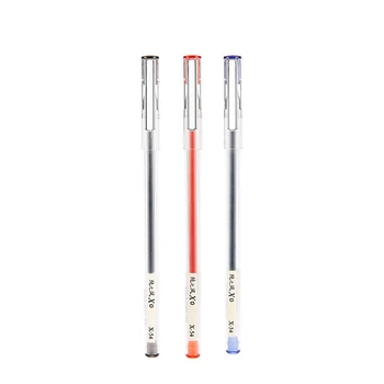 

Concise Style Transparent Gel Pens 0.5mm Needle Tip 12pcs/pack Black/Blue/Red Ink Writing Pens for School Office Supplies
