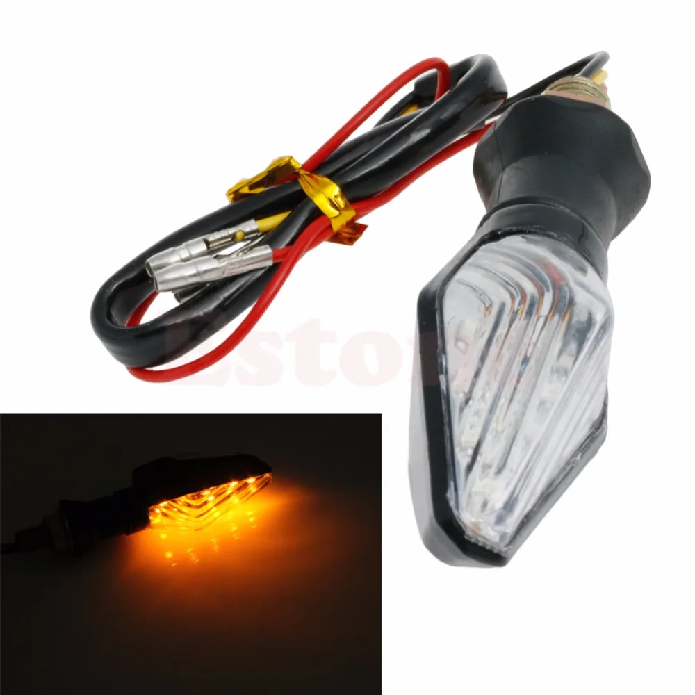 

2Pcs MOTORCYCLE MINI LED TURN SIGNALS INDICATORS BLINKER LIGHT 12V DC