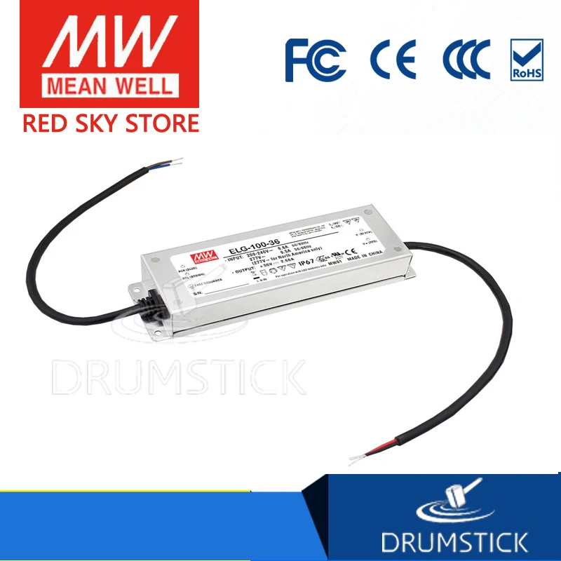 

MEAN WELL ELG-100-48DA 48V 2A meanwell ELG-100 48V 96W Single Output LED Driver Power Supply DA type