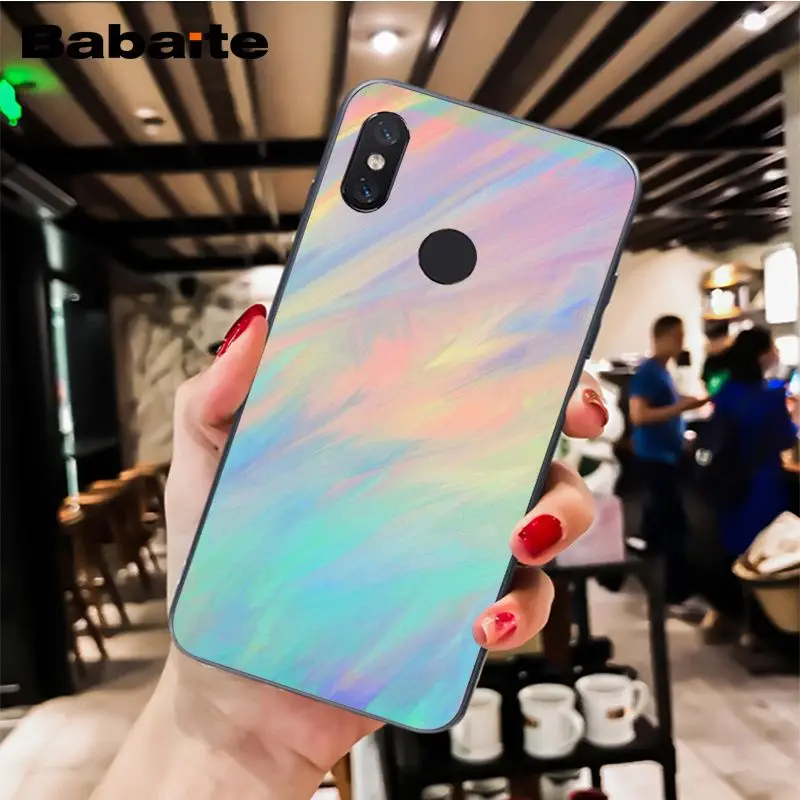 Babaite rainbow iridescent holographic Phone Case Cover for Xiaomi MiA1 A2 lite F1 Redmi8 4X 5Plus S2 Note7 8Pro 5A 6A - Цвет: A2