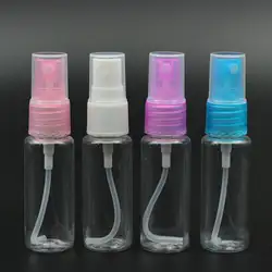 100 шт./лот 25 мл пластиковая бутылочка для духов контейнер с распылителем косметический аэрозольный баллончик жидкости многоразового PET
