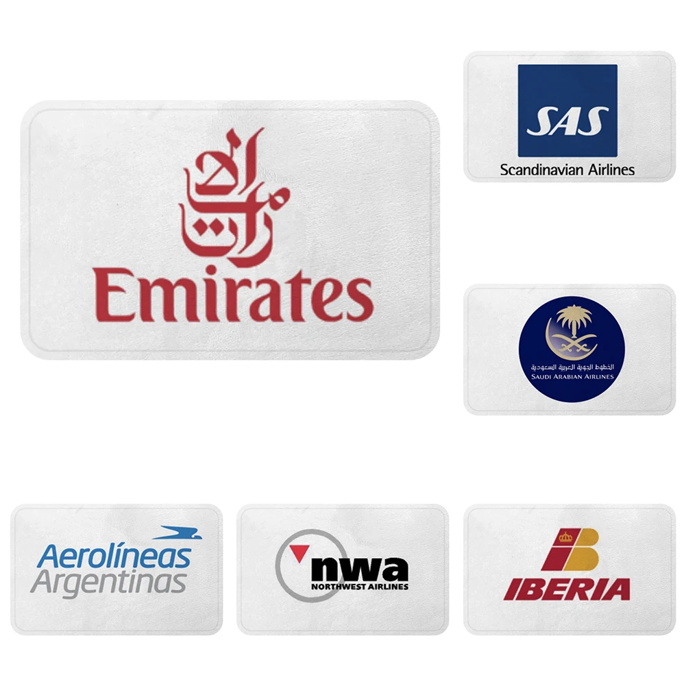 

Emirates Aerolineas Argentinas SAS NWA IBERIA Mat Bath Carpet Decorative Anti-Slip Mats Room Bar Rugs Door Home Decor Gift