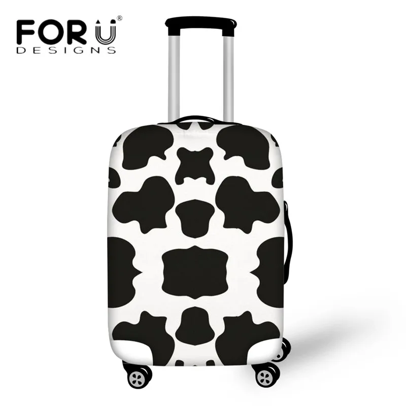 

FORUDESIGNS Luggage Protective Covers Cute Cow Lover Pattern Trolley Case Cover for 18-30 Inch Suitcase Travel Bag Organizers