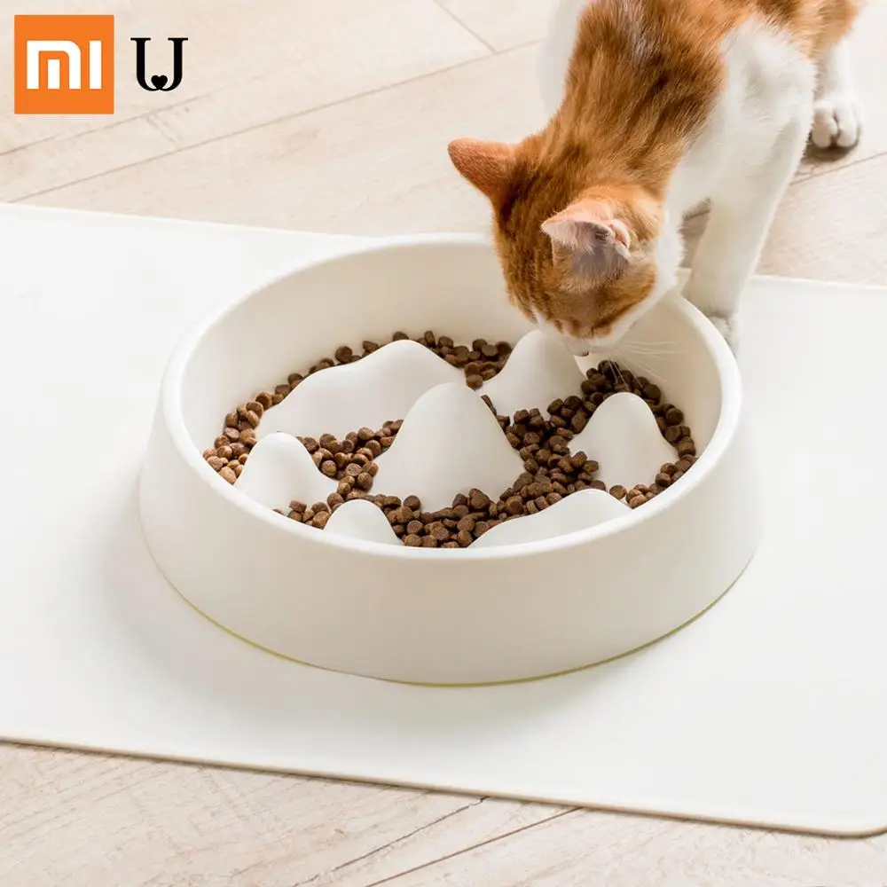 

Xiaomi JORDAN&JUDY Hill Shape Pet Bowl Slow Foodbowl Combine the Pet Foraging Game PP Material Food Bowl For Dog Cat Bowl