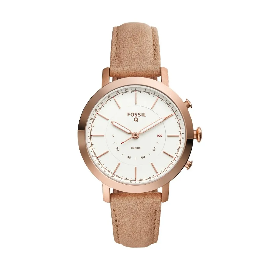 

Fossil Hybrid Smartwatch - Neely 36mm Rose Gold-Tone Stainless Steel and Sand Leather