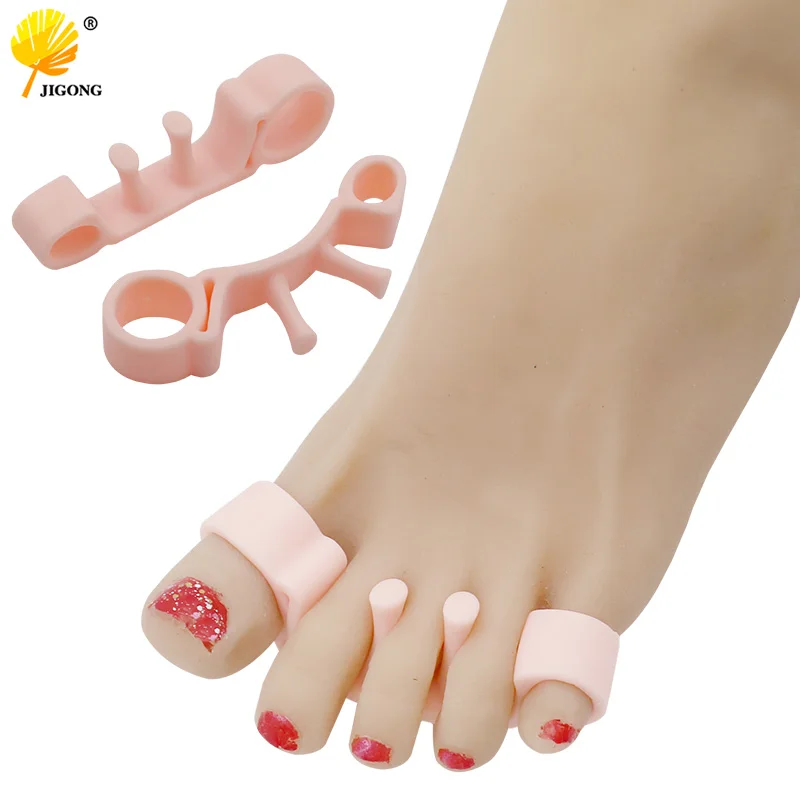 1Pair Silicone Gel Hammer Toe Separator Correction Straightener Orthopedic Metatarsal Rings Feet Care Shoes Cushion foot Pads