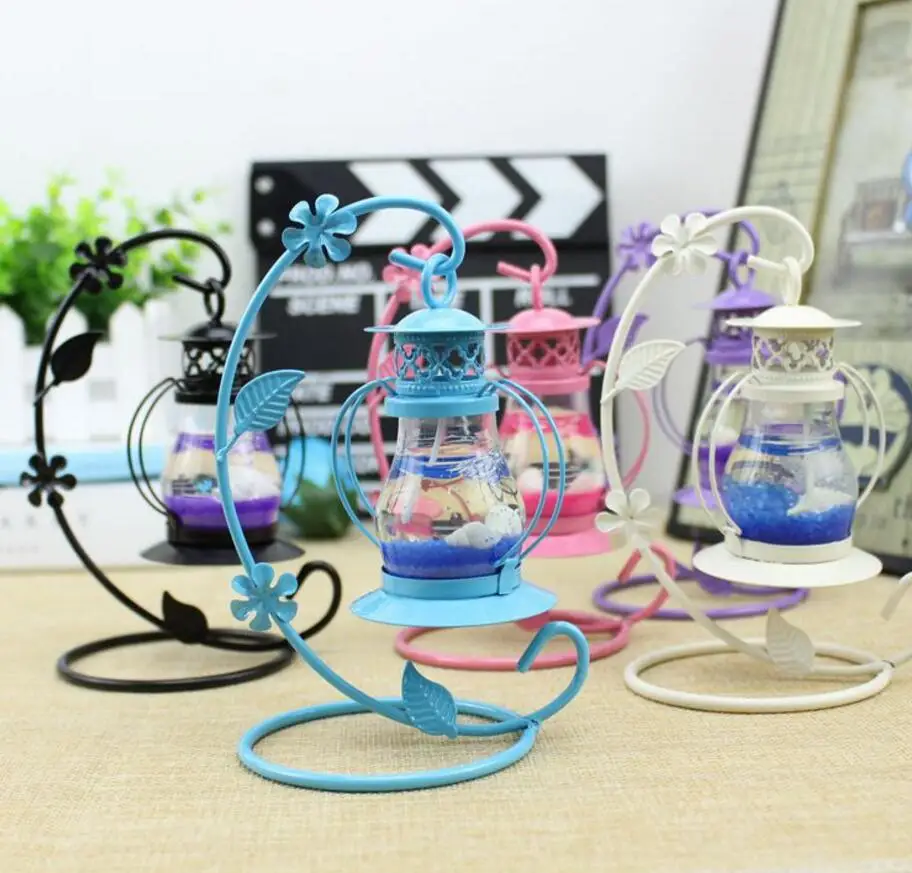 

vintage Distressed creative jelly candle leaf flowers candle holder craft mode for home coffee bar ornaments decoration