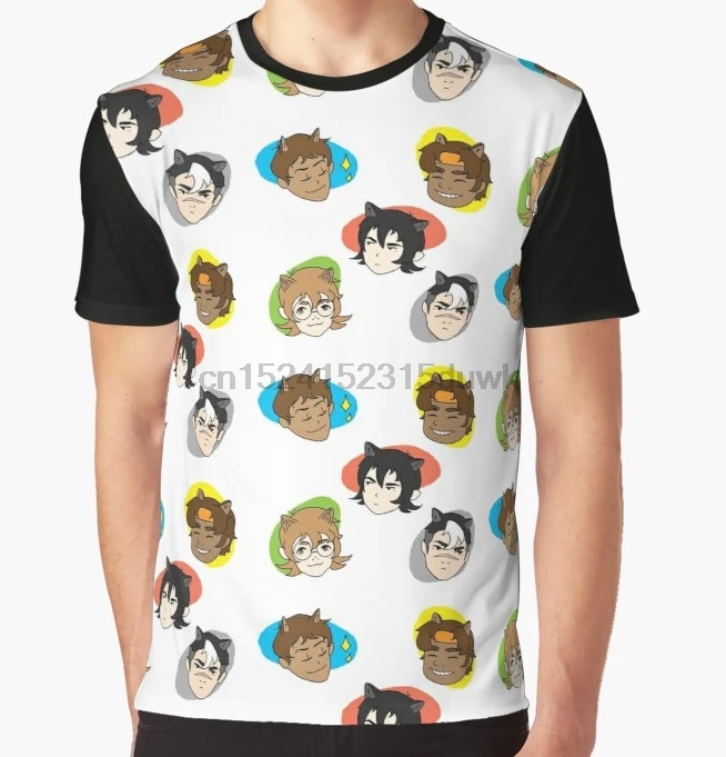 

All Over Print T-Shirt Men Funy tshirt voltron cats Short Sleeve O-Neck Graphic Tops Tee women t shirt