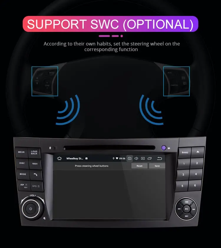 Cheap Besina Android 9.0 Car DVD Player For Mercedes Benz E Class W211 CLK W209 CLS W219 W46 GPS Navigation Wifi Multimedia Car Radio 13
