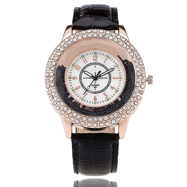 VANSVAR Fashion Women Rhinestone Watch Leather Strap Quartz Watch Reloj Mujer Ho VANSVAR Fashion Women Rhinestone Watch Leather Strap Quartz Watch Reloj Mujer Ho