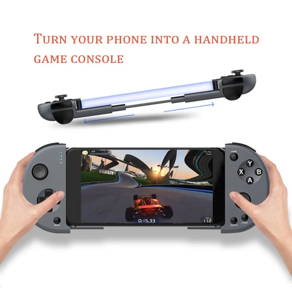 

M1 Compact Size Extensible Design Wireless Bluetooth Game Controller High Speed 400mAh Battery Joystick for IOS Android Phone