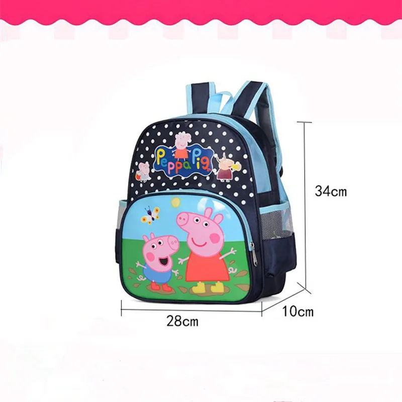 Genuine Peppa Pig George Pig Plush Toys Kids Girls Boys Kawaii Kindergarten Bag Backpack School Bag Dolls Child birthday gift