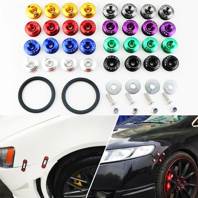 

Car front and rear bumper hatch cover fixing buckle surrounded by reinforcing washer quick release type surrounding screw