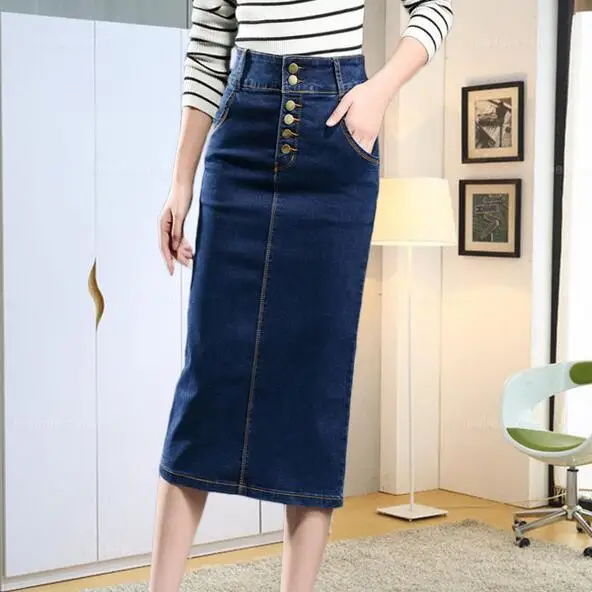 Df914 Mujeres 2019 Cintura Elasticidad Tamaño Alta Primavera 7xl Las Falda Gran De Split qanwOA4aU