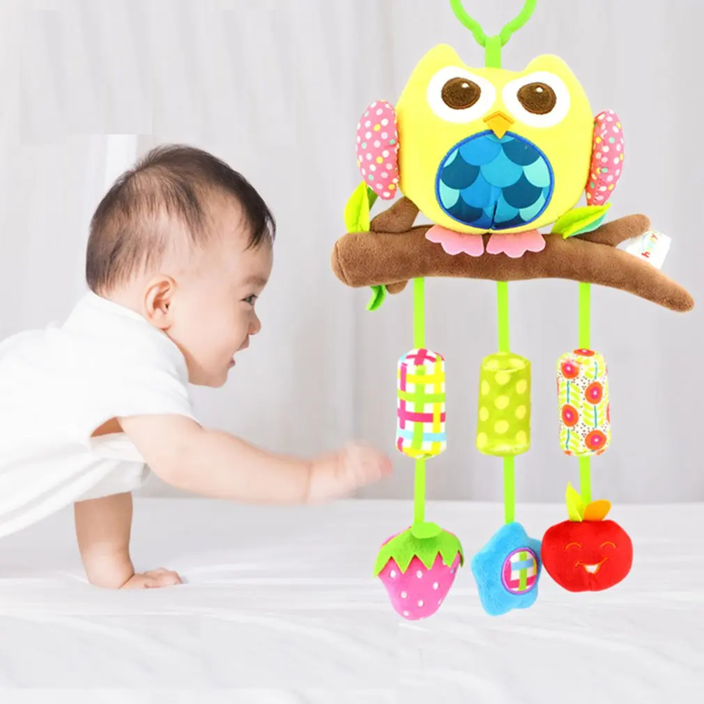 Детские игрушки в виде животных, виндбелл для новорожденных, От 0 до 1 года, кровать, подвесные музыкальные игрушки для родителей и детей