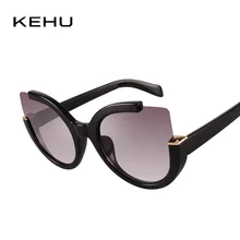 Kehu высокое качество кошачий глаз Мода Солнцезащитные очки женщин Дизайнерская очки солнцезащитные женские ретро UV400 K9253