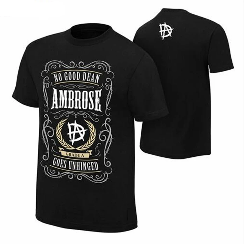 2018 جديد تي شيرت الرجال المصارعة AJ أنماط \