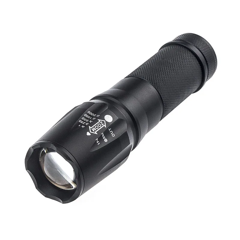 Long Distance Lamp Cree T6 Lens Led Flashlight Telescopic Portable Bike
