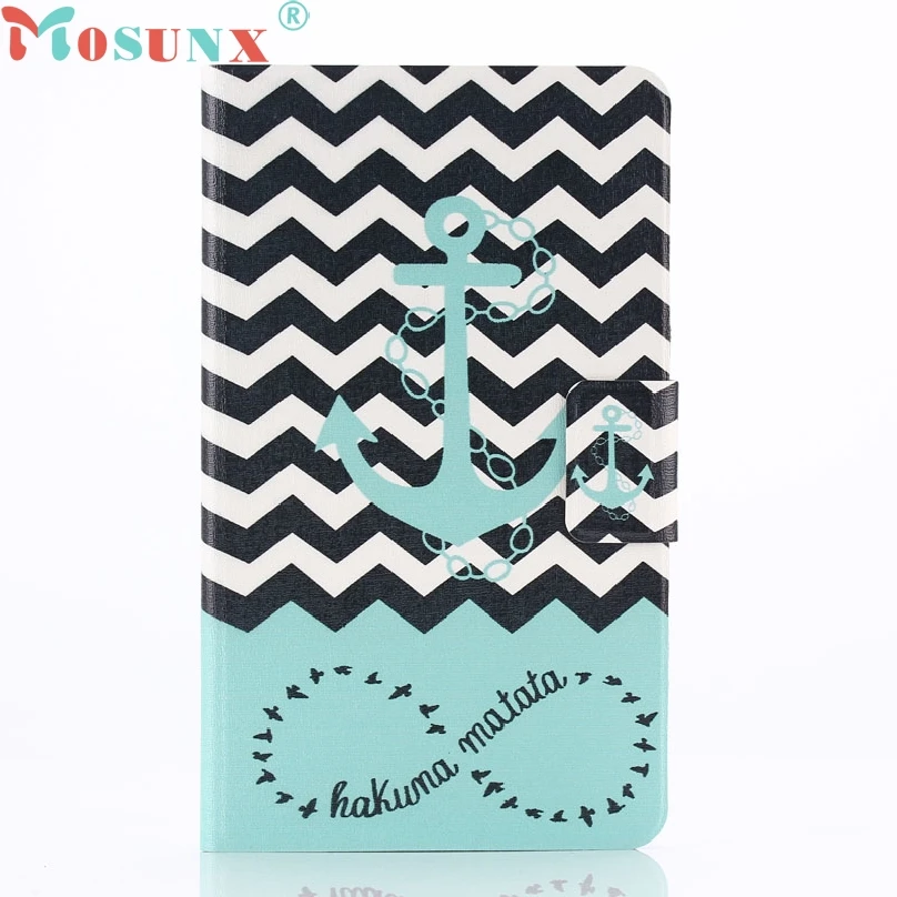 

Fashionable and Vintage Style Anchor Leather Case Convenient Stand Cover for Samsung Galaxy Tab 4 7.0 7inch SM-T230