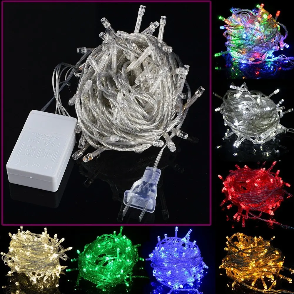 

DIP 100 LED 10m led String Decoration Light for Christmas Party Wedding Multicolour,Stars twinkle flash color changing led 220V