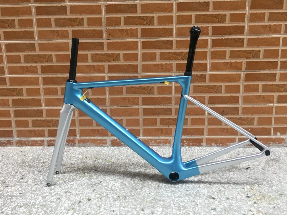 Top 2019 new color fasterway classic high end direct mount brake design with pu technology metal blue with sliver carbon road frame 4