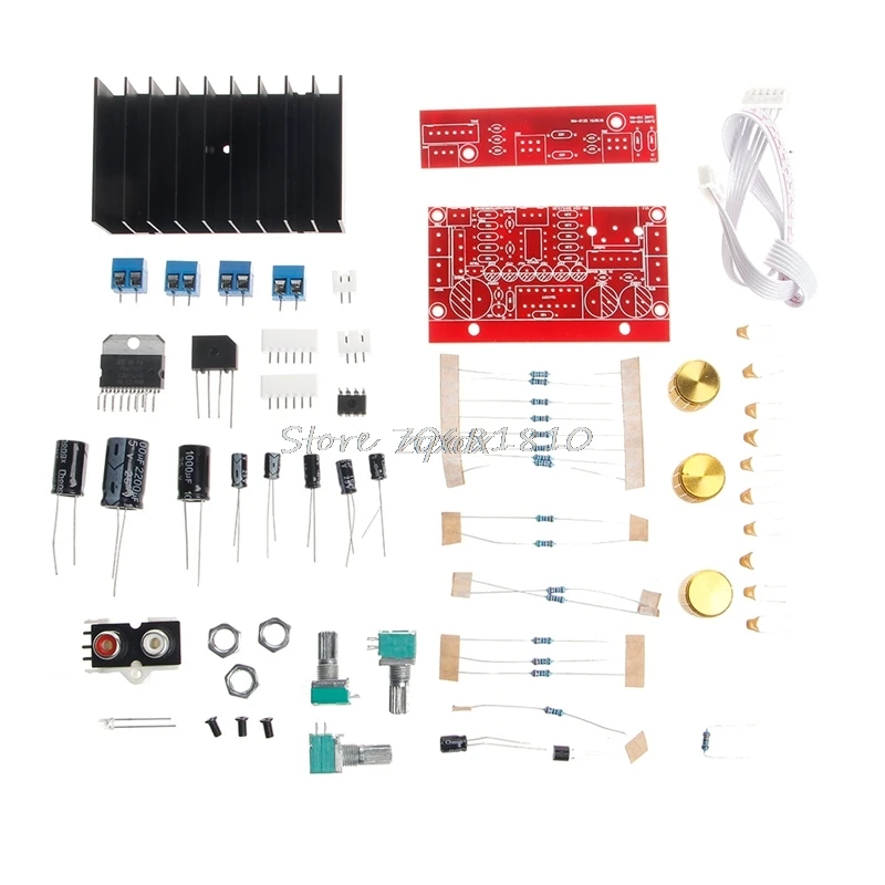

Deek-Robot TDA7377 Power Amplifier 2.1 DIY kit 3 Channel Sound Audio AMP Board 12-18V DC Z09 Drop ship