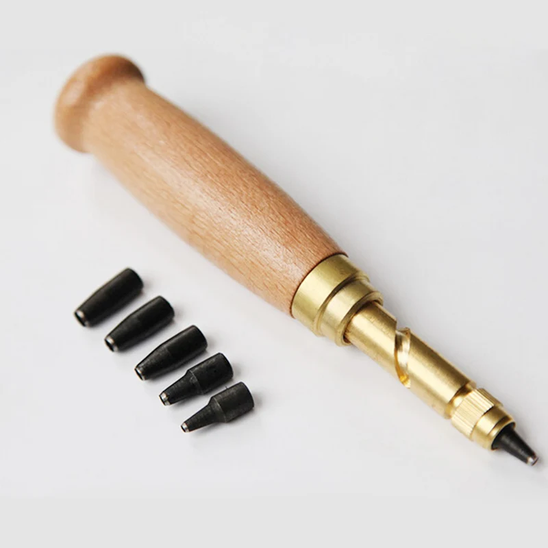 

20 PCS Leathercraft Hand Made Sewing Tool Set Kit Craft Leather Tools-Groover Beveler Awl Punch Cutter LE66