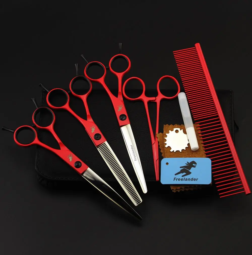 

Freelander Professional Pet Grooming Scissors Set 7 Inch,Dog Grooming Shears,Scissors For Dog Grooming,Pet Forbici Scharen