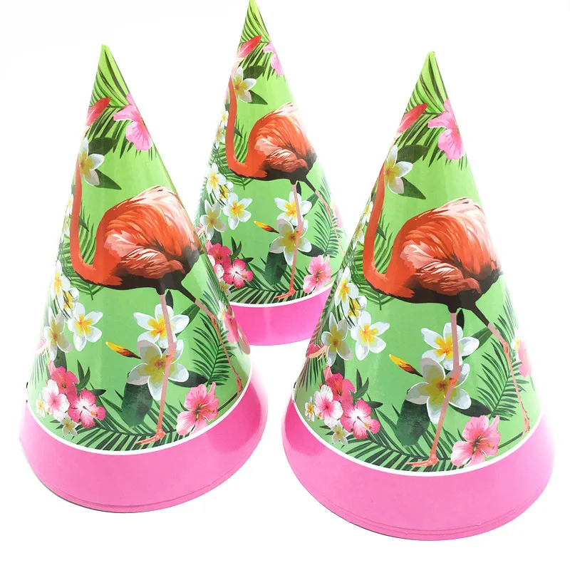 6pcs/lot New Style Flamingo Party Hats Flamingo Party Decoration Baby