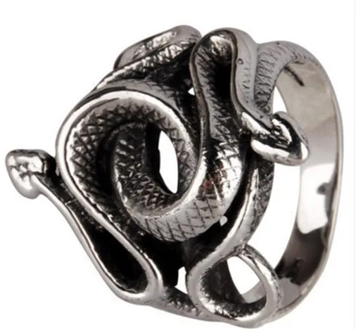 

Solid Nature Born Killers Snake Ring 925 Sterling Silver Ring Size 7~12 Free shipping with tracking