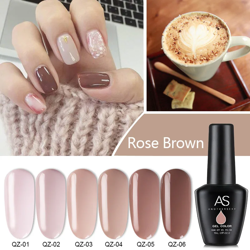 

AS Nail Gel Colors Art Gel Polish 15ml Nail Art Products Gel Polish Color UV Led Gel Nail Polish