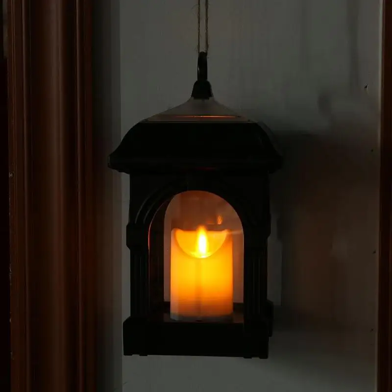 

Portable Led Solar Light Outdoor IP44 Waterproof Solar Led Hanging LED Candle Lantern Shape Garden Light Outdoor Yard Lawn Light