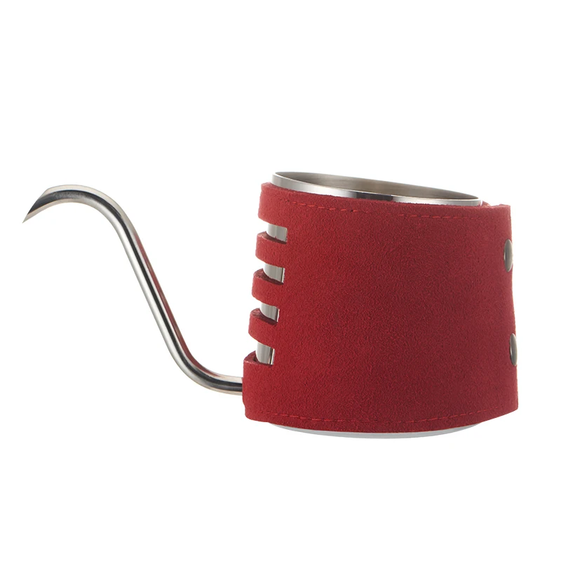 

Home Coffee Maker Hand Punch Gooseneck Pot 304 Stainless 200ML Italian Espresso Coffee Vertical Water Injection Pots