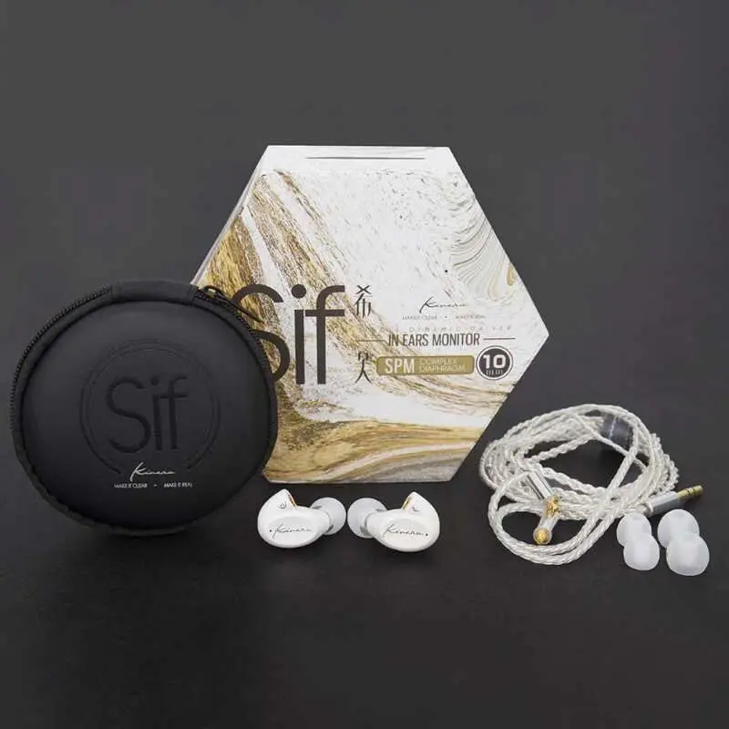 Kinera SIF динамические наушники-вкладыши Hi-Fi DJ монитор наушники для бега спортивные наушники с MMCX кабелем