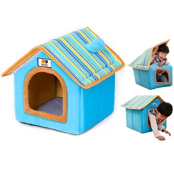 

Detachable Dog House Dogs Cage Kennel Removable Pet Mat Tent Cat Blanket Washable Filling Spongia Dog Beds for Large Dogs
